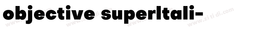 objective superltali字体转换